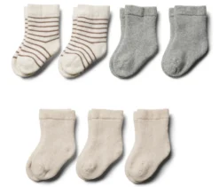 7 Paar Baby-Frottier-Socken
