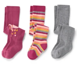 3 Paar Baby-Strumpfhosen, rosa