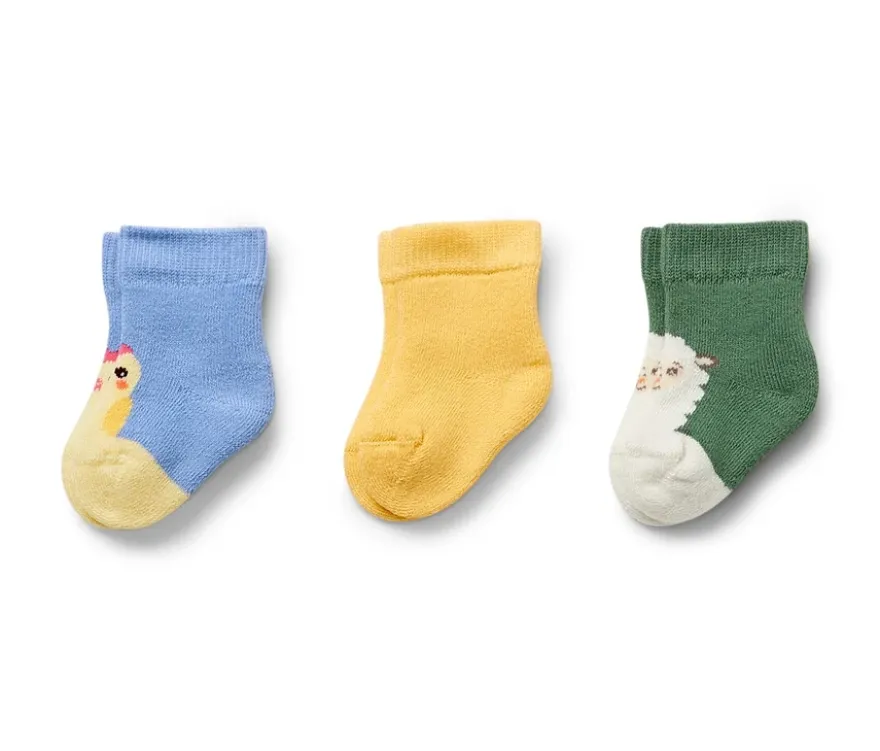 3 Paar Frottier-Babysocken
