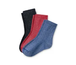 3 Paar Glitzersocken