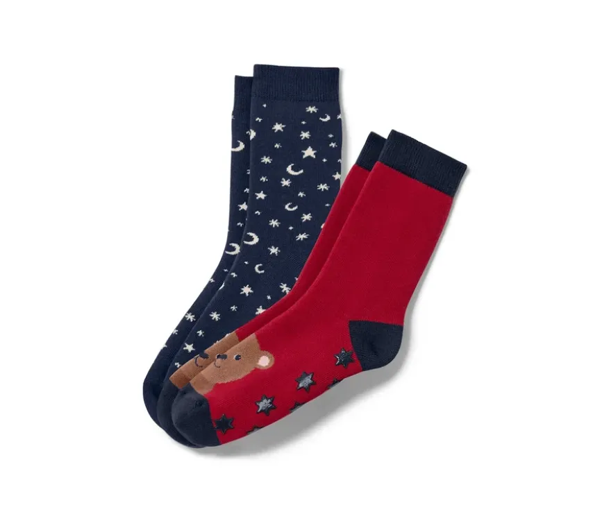 2 Paar Kinder-Antirutsch-Socken
