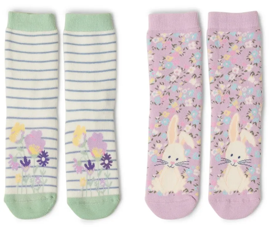 2 Paar Kinder-Antirutsch-Socken