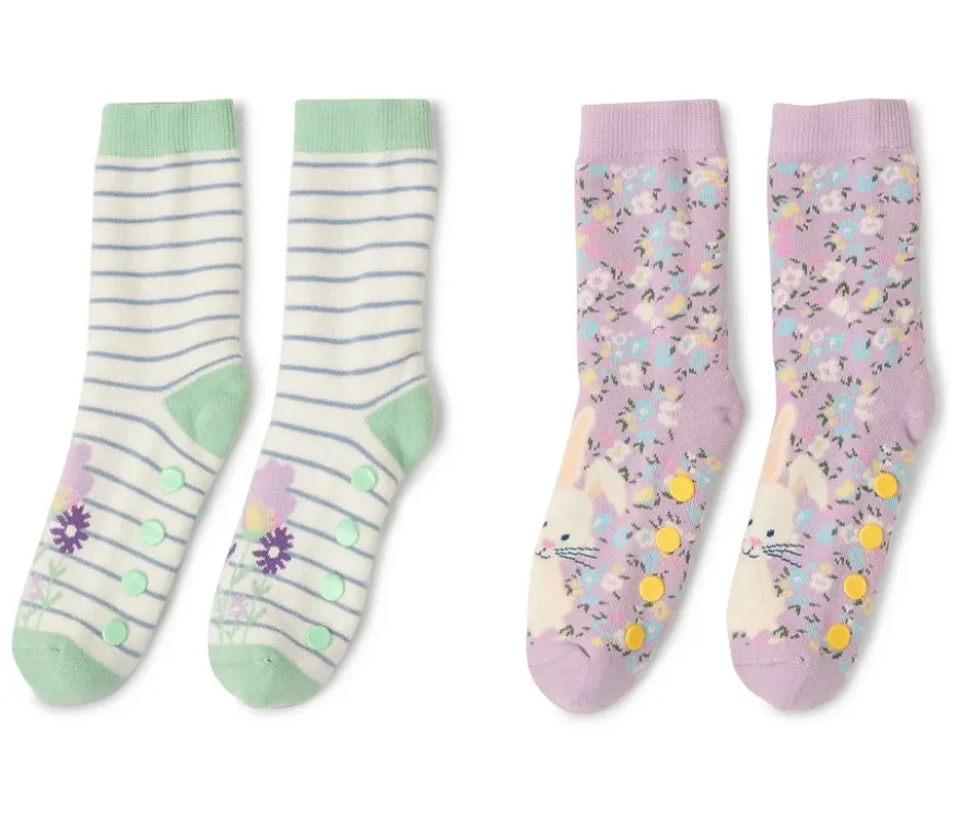 2 Paar Kinder-Antirutsch-Socken