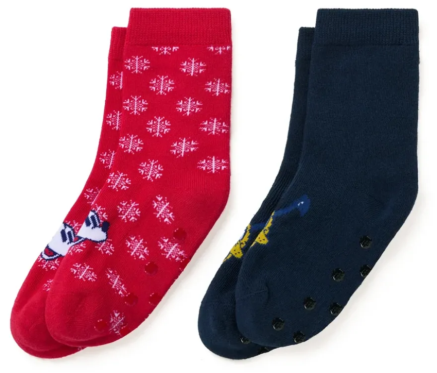 2 Paar Kinder-Antirutsch-Socken »Mickey and Friends«