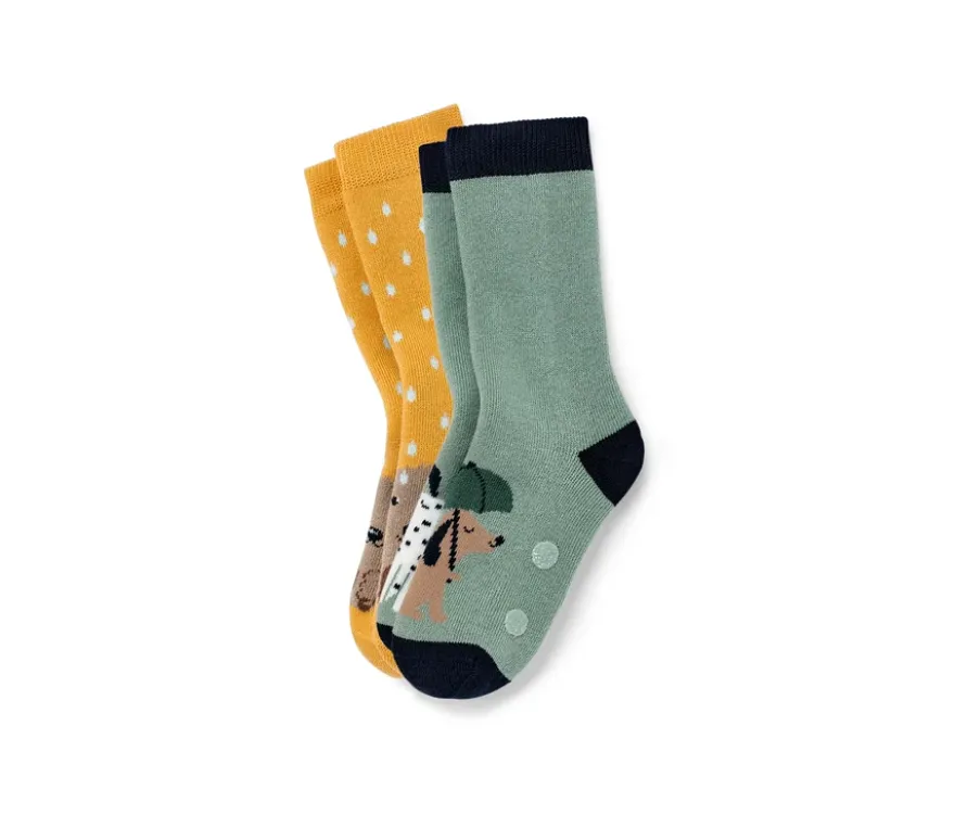 2 Paar Kinder-Antirutsch-Socken