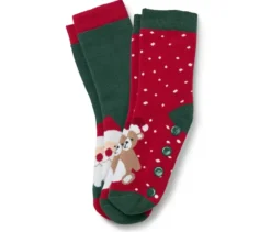 2 Paar Kinder-Antirutsch-Socken