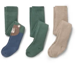 3 Paar Kinder-Frottee-Thermostrumpfhosen, Waldtiere