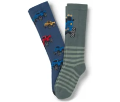 2 Paar Kinder-Gummistiefel-Socken, Trucks