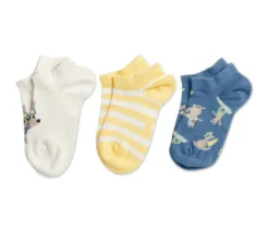 3 Paar Kinder-Sneakersocken, Känguru