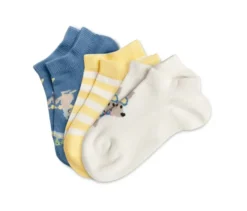 3 Paar Kinder-Sneakersocken, Känguru