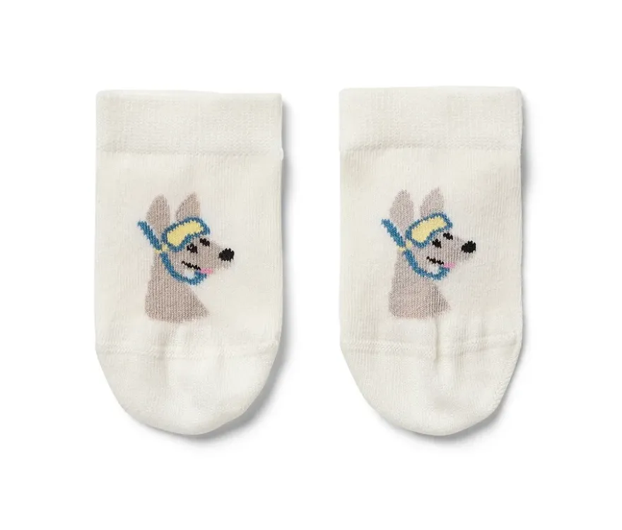 3 Paar Kinder-Sneakersocken, Känguru