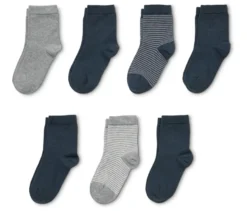 7 Paar Kinder-Socken, blau