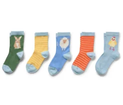 5 Paar Kinder-Socken, bunt