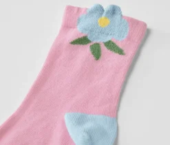 5 Paar Kinder-Socken, floral