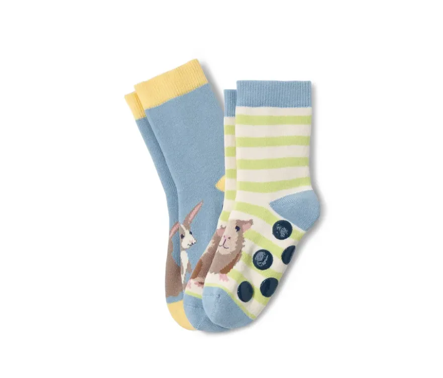 2 Paar Kleinkind-Antirutsch-Socken
