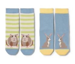 2 Paar Kleinkind-Antirutsch-Socken