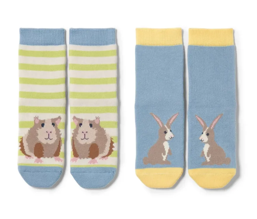 2 Paar Kleinkind-Antirutsch-Socken