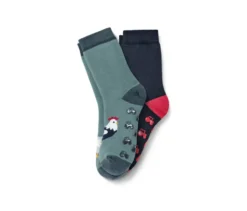 2 Paar Kleinkind-Antirutsch-Socken, Farm