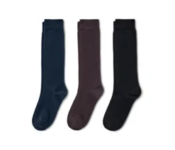 3 Paar Kniestrümpfe