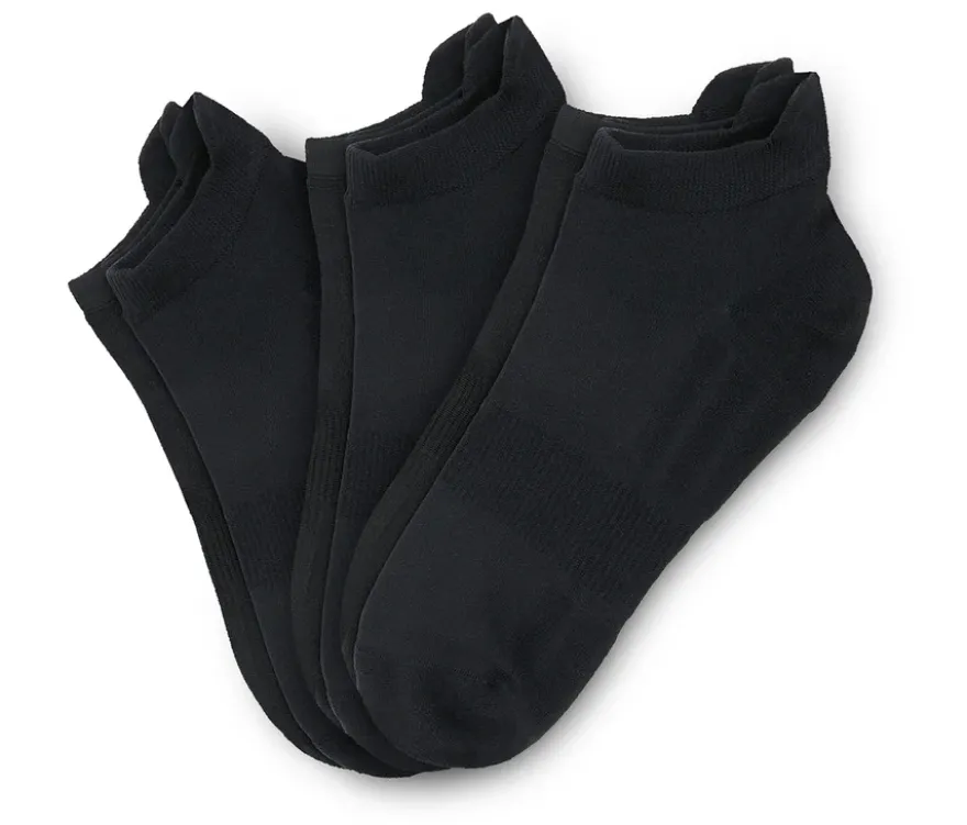 3 Paar Profi-Laufsocken, schwarz