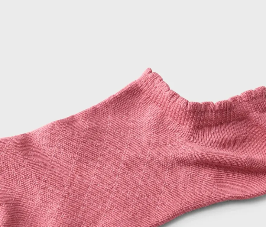 3 Paar Sneakersocken mit Ajour-Muster