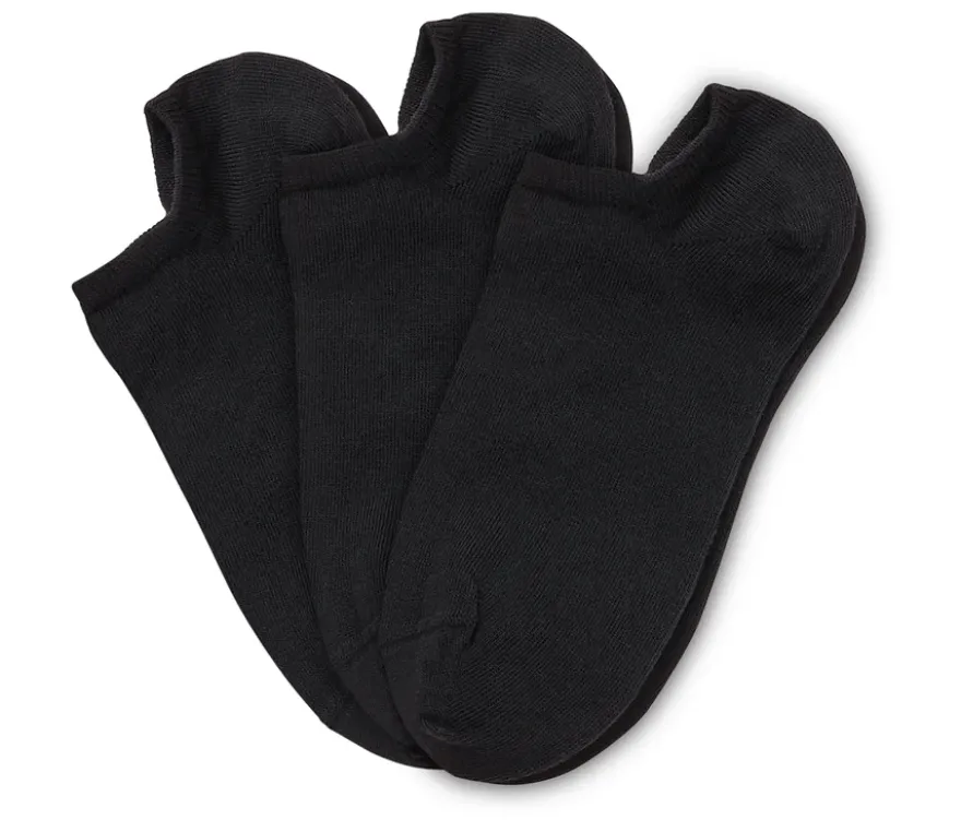 3 Paar Sneakersocken, schwarz