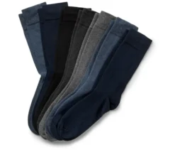 7 Paar Socken, blau/grau/schwarz