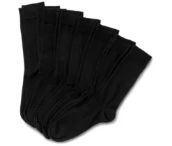 7 Paar Socken, schwarz