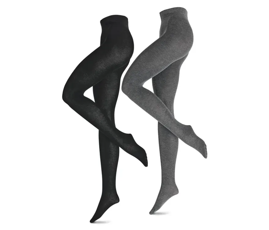 2 Paar Strickstrumpfhosen