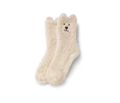 1 Paar Teddy-Kuschelsocken