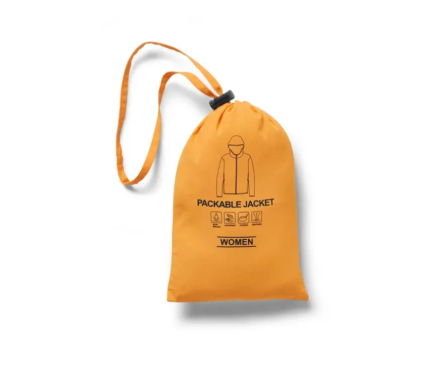 Packbare Funktionsjacke, orange