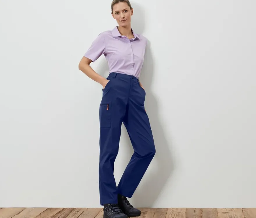Packbare Outdoorhose, dunkelblau