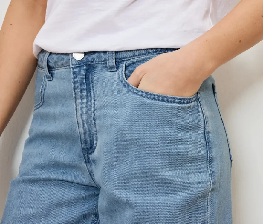 Palazzo Jeans – Fit »Neni«, light blue