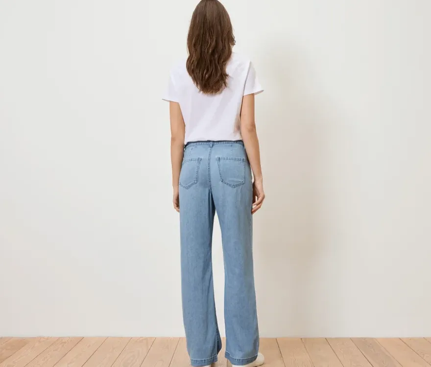 Palazzo Jeans – Fit »Neni«, light blue