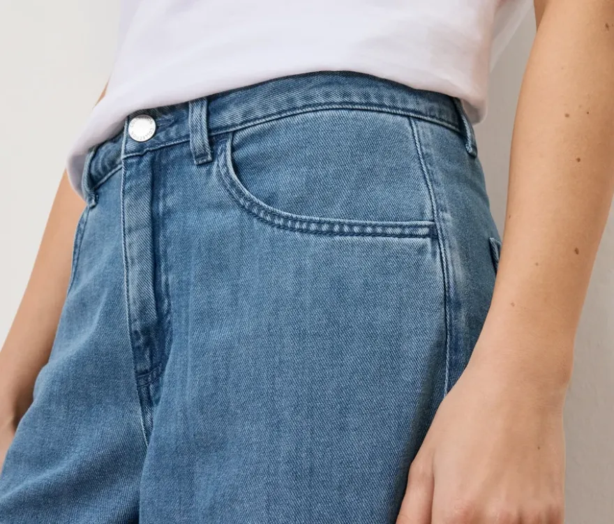 Palazzo Jeans – Fit »Neni«, mid blue