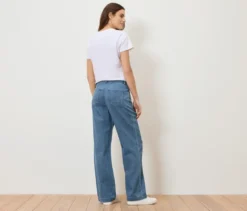 Palazzo Jeans – Fit »Neni«, mid blue
