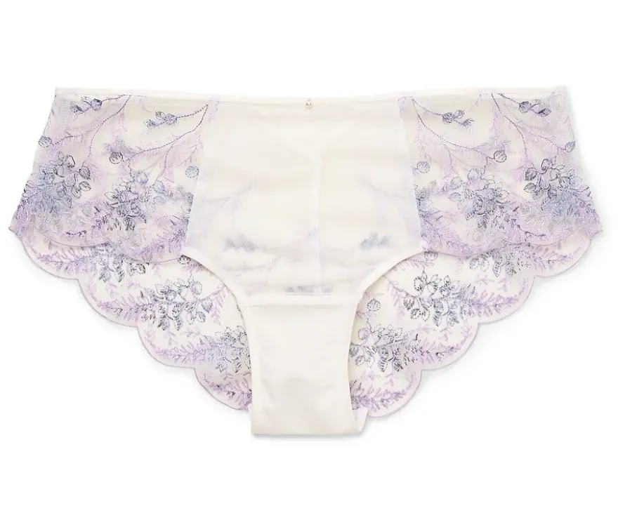 Panty mit Stickerei, creme