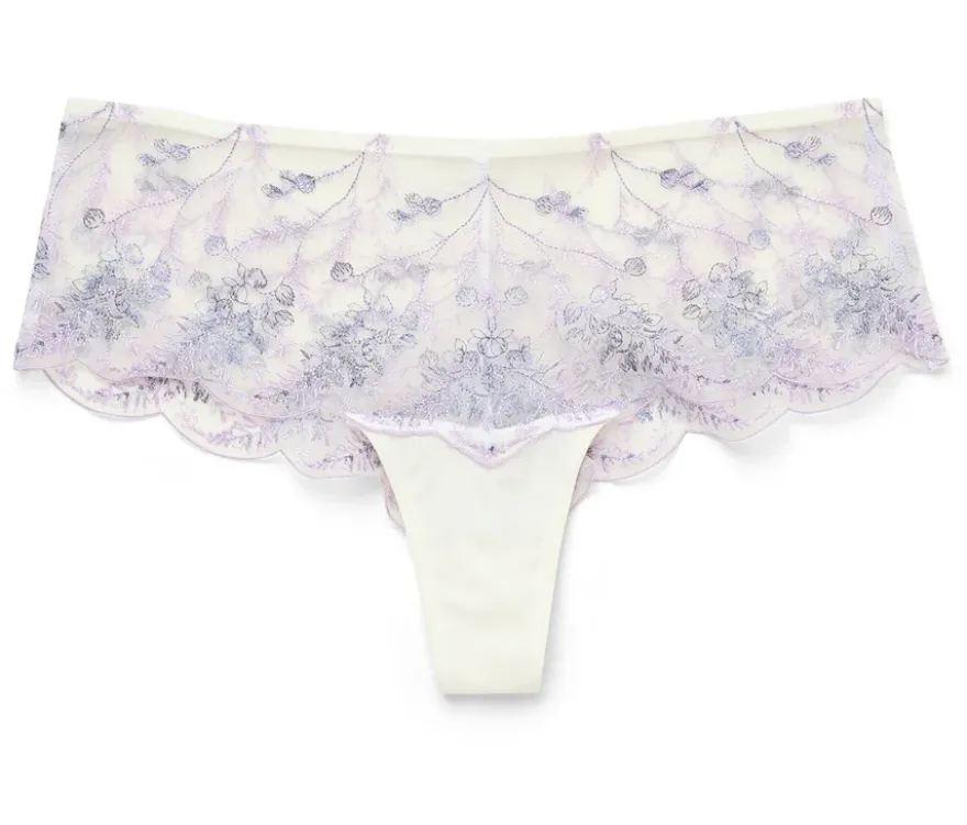 Panty mit Stickerei, creme