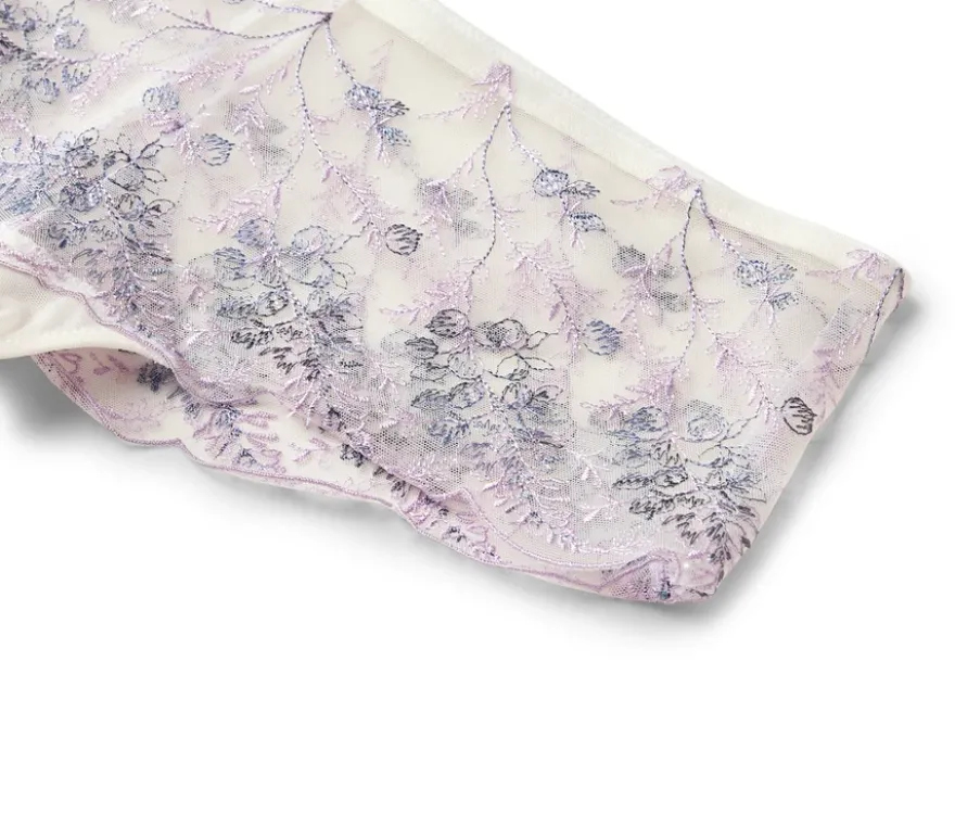 Panty mit Stickerei, creme