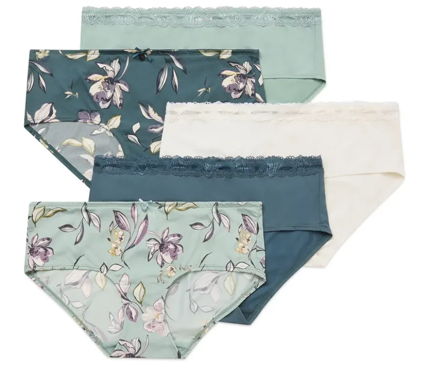 5 Pantys, alloverprint