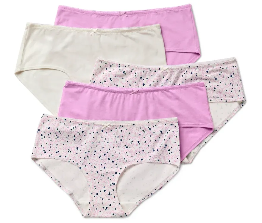 5 Pantys, Herz-Alloverprint