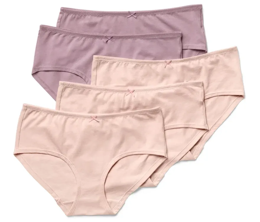5 Pantys, rosé und mauve