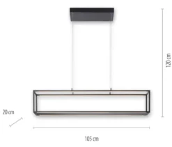 Paul Neuhaus LED-Pendelleuchte »CONNI«