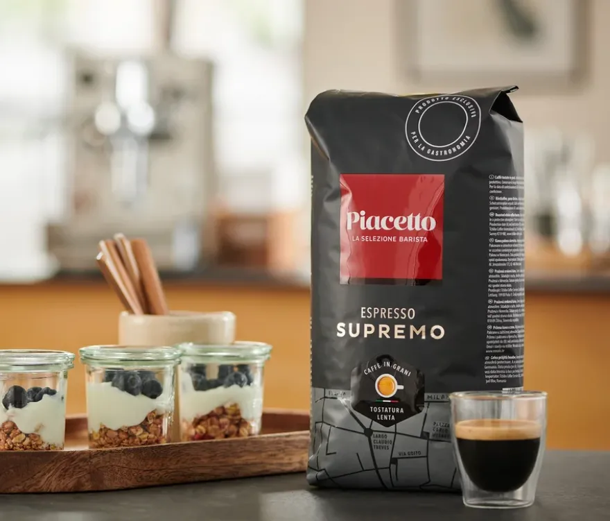 Piacetto Espresso Supremo - 6x 1 kg Ganze Bohne