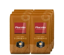 Piacetto Supremo Caffè Crema - 6x 1 kg Ganze Bohne