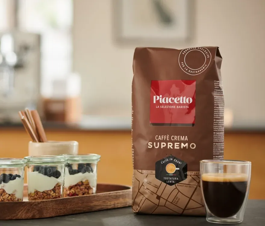 Piacetto Supremo Caffè Crema - 6x 1 kg Ganze Bohne