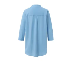 Piqué-Jerseybluse, hellblau