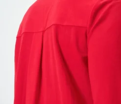 Piqué-Jerseybluse, rot