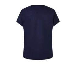 Piqué-Jerseyshirt, dunkelblau