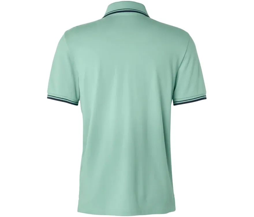 Piqué-Poloshirt, aqua